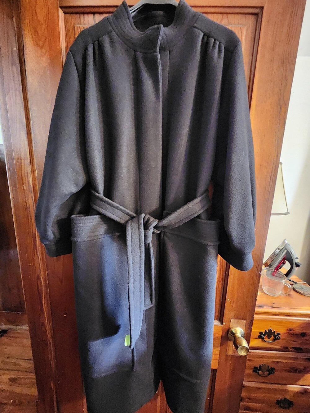 OOF Wear Black Wool Dress Coat
